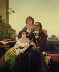John Milton composant de la poésie